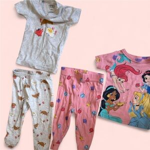 Carter's Gray and Pink Kids Pajama Set